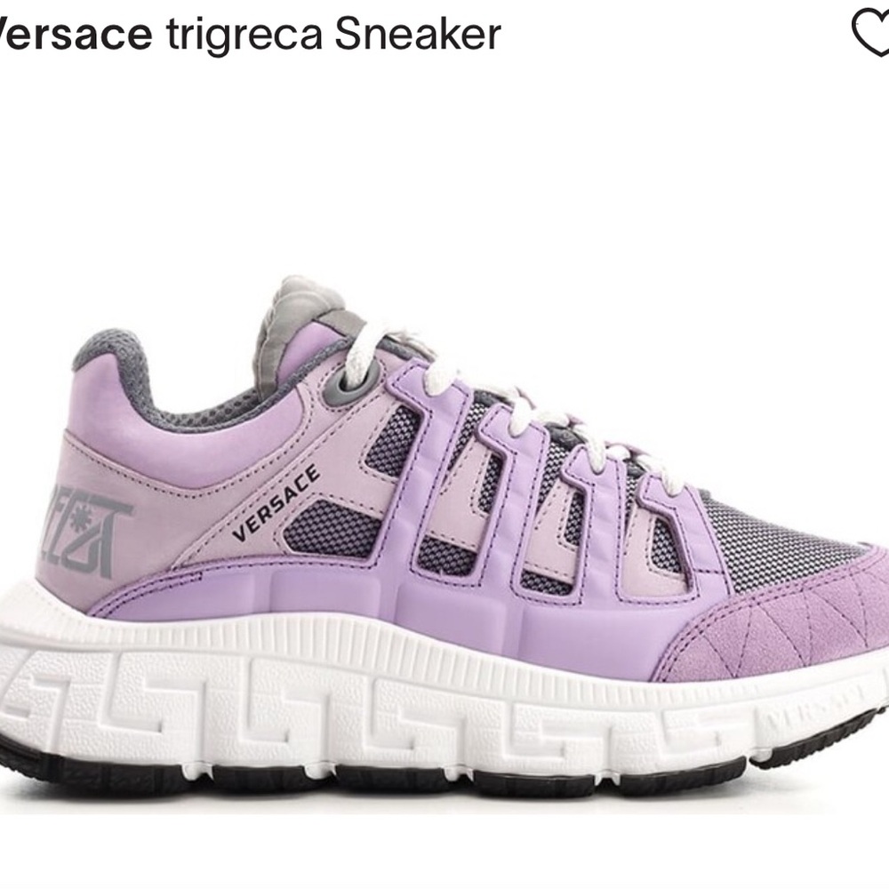 … Tribeca. Versace sneakers…